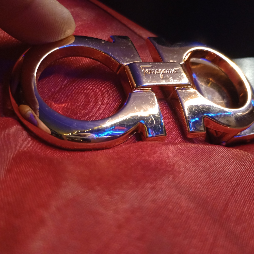 Salvatore Ferragamo Gold Buckle